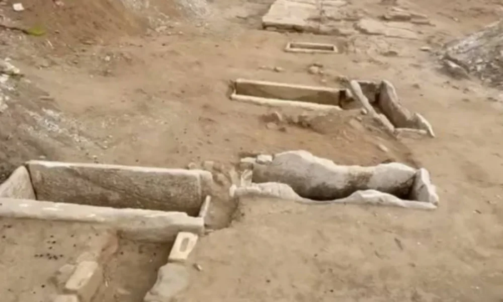 Ανακαλύφθηκαν τάφοι του 4ου αιώνα π.Χ. στη Θάσο